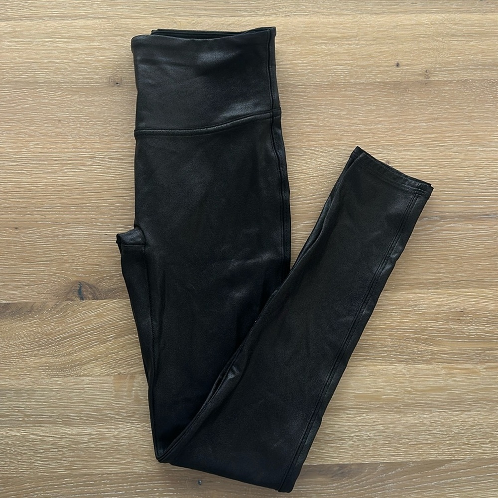 SPANXshape™ Faux Leather Leggings Petite Inseam